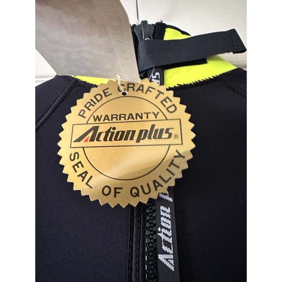 NEW Wet Suit Action Plus Full Body Neoprene Purple Yellow Made in USA Large - Picture 9 of 13